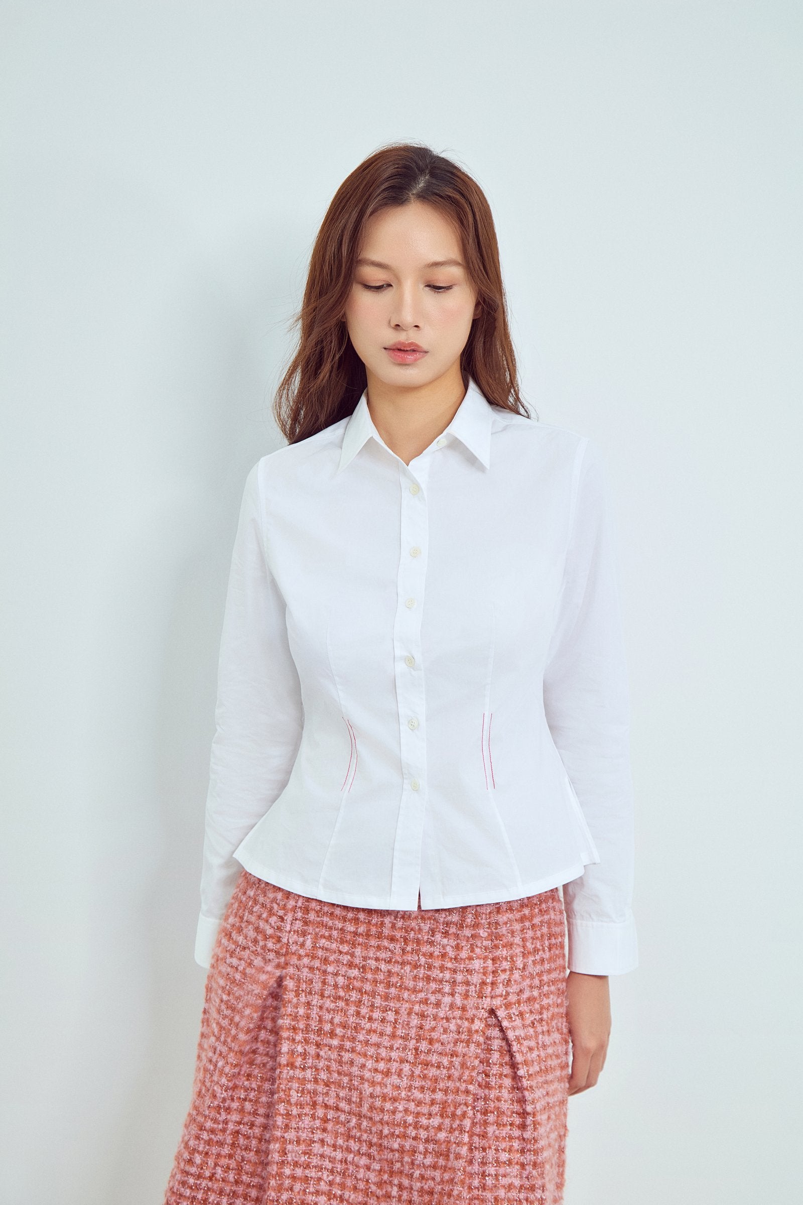 White Sculpted Shirt