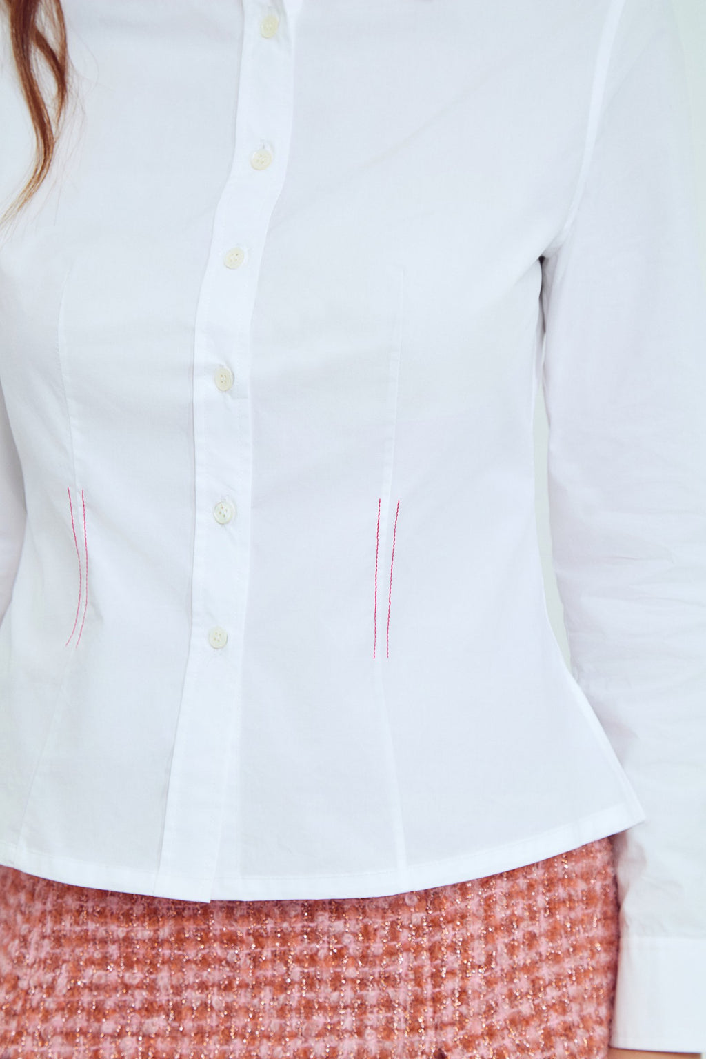 White Sculpted Shirt